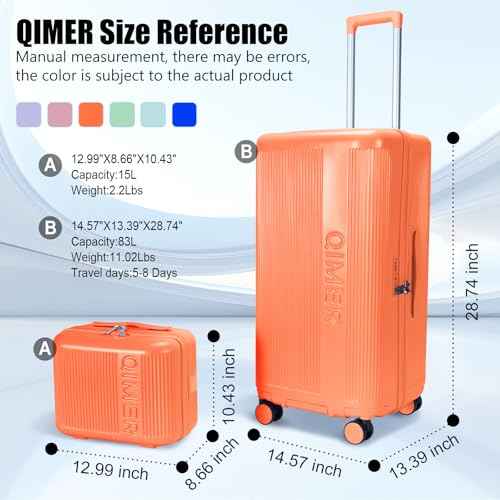 Large capacity Luggage Sets 2 Piece (2 Count)