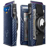 Men Airtag Leather Wallet Metal Case Money Clip