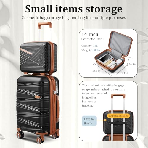 Luggage Sets 6 Piece Expandable Suitcase (6 Count)