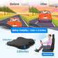 Wedge Car Seat Cushion for Better Visibility & Sciatica Pain Relief