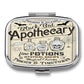 Metal 2 Compartment Pill Organizer Travel Friendly Portable Compact Pill Box Cute Pill Case to Hold Vitamins