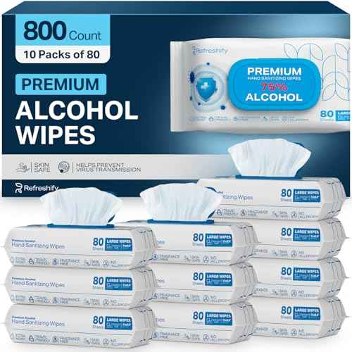Bulk Large Alcohol Wipes (800 Count)