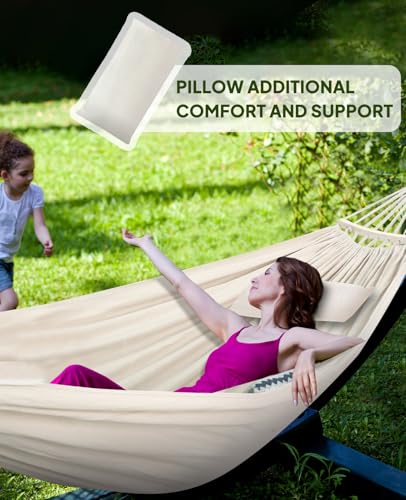 Cotton Blended Hammock for Stand 9.8ft x 4.9ft Holds Up to 660lbs