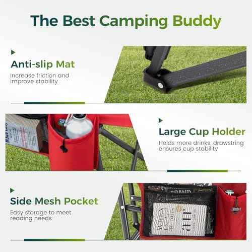 Oversized Camping Chair for Adult Lawn Chair for Outdoor Camping
