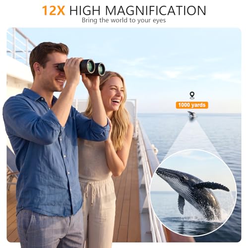 12x50 Binoculars for Adults Cruise Ship Travel Outdoor High Powerd Gift