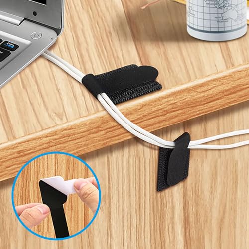 Cord Organizer Cable Management Under Desk for Home Office (45 Count)
