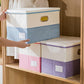 Large Foldable Storage Bins with Lids [3 (3 Count)