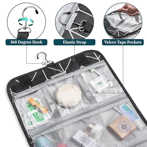 Hanging Toiletry Bag Travel Organizer for Women Men