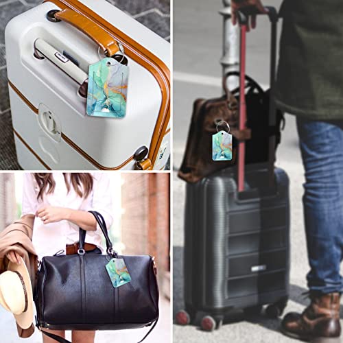 Luggage Tags Privacy Cover ID Label for Travel Bag Suitcase (2 Count)