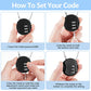 36 Pcs Combination Lock 3 Digit Gym Waterproof Padlock Resettable Bag Luggage Gate Combination Lock Outdoor for School Fence Travel Toolbox Storage (36 Count)
