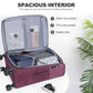 Softside Expandable checked Luggage with Front Business Pockets