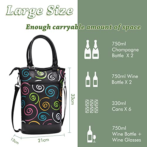 2 Bottle Wine Cooler Bag Tote