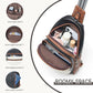 Sling Bag for Women Crossbody Bag Fanny Pack Cross Body Handbag Sling Purse Vegan Leather Trendy Gifts Travel Purse Black