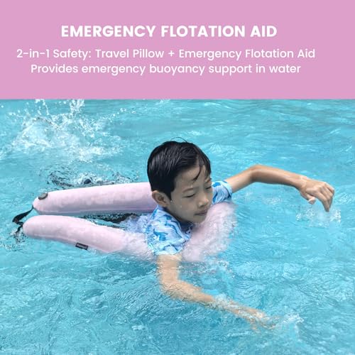 Inflatable Car Pillow for Kids & Adults