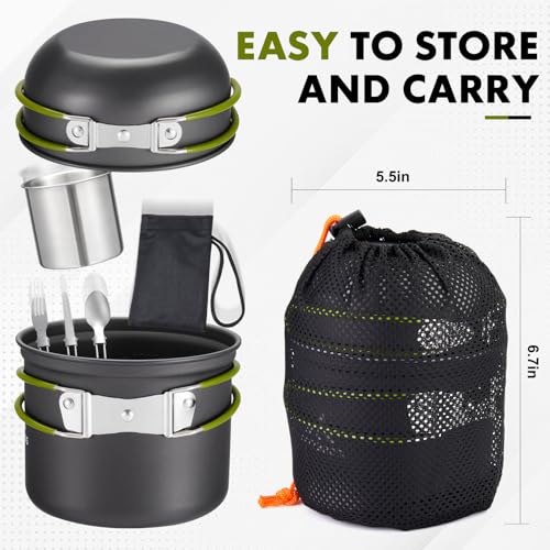 Camping Cookware Kit Backpacking