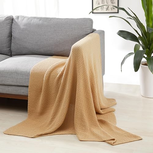 Chunky Cable Knit Throw Blanket for Couch