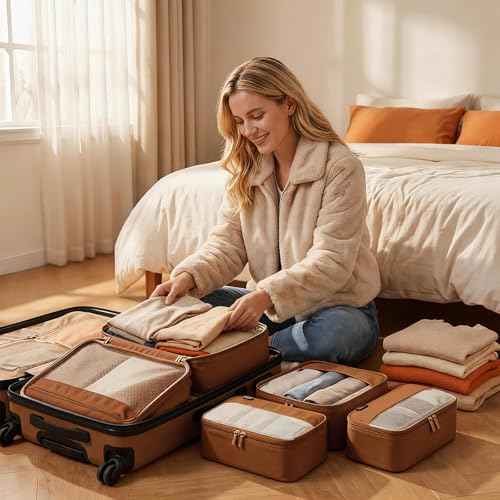 4 Piece Compression Packing Cubes for 3 (4 Count)