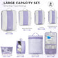 8 Set Compression Packing Cubes for Travel Essentials (8 Count)