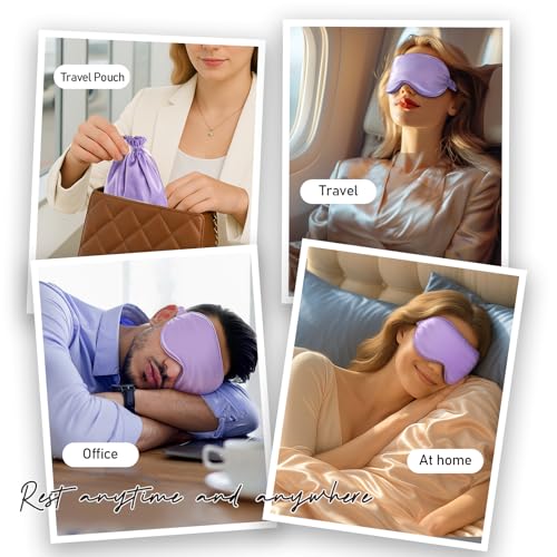 Sleep Mask for 100% Mulberry Silk for Women Men