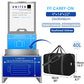 Carry on Luggage 22x14x9 Airline Approved Foldable Duffle Bag for Travel Packable Duffel Bag for Traveling Airplane for Women and Men 40L