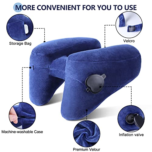 Travel Neck Pillow for Airplane Pillow Comfortably Supports Head
