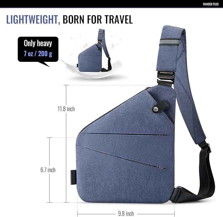 Anti Theft Crossbody Travel Bag for Women Men