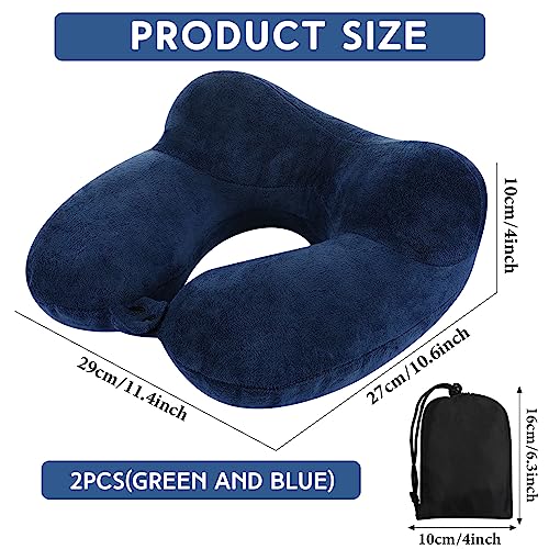 2 Inflatable Neck Pillow Airplane Travel (2 Count)