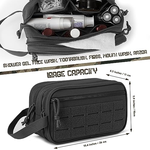 Tactical Toiletry Bag For Men Hygiene Bag EDC Military Tool Molle Pouches Small Dopp Kit Mens Shaving Kit Travel shower Bags