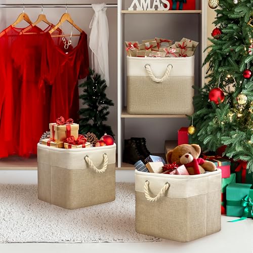 13" x 13" Large Fabric Storage Cubes (3 Count)
