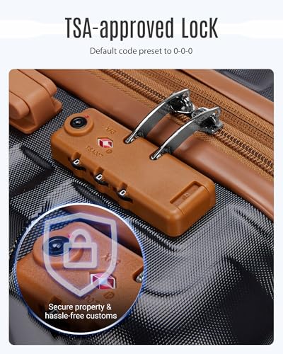 Luggage Sets 3 Pcs Suitcase with Wheel (3 Count)