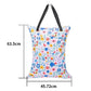 BABY 2 Pack Large Wet Dry Bag Waterproof Hanging Cloth Diaper with Double Zippered Pockets 25x18 inches (2 Count)