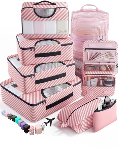 8 Set Packing Cubes for Travel Essentials (99 Count)