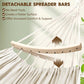Cotton Hammock 8.9x4.9ft Holds Up to 660lbs Prevents Side