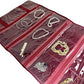 Travel Jewelry Roll Bag Portable Organizer Pouch With Grids&PVC Cover Storage Bags for Necklace