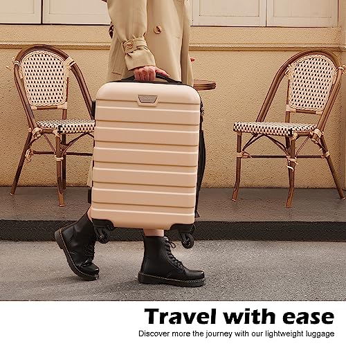 Luggage Set Lightweight Durable Hardshell (3 Count)