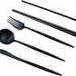 Gugrida Reusable Travel Utensils, 7 Piece Portable 304 Stainless Steel including Knife Fork Spoon Chopsticks Cleaning Brush Straws Portable Pouch, Eco-friendly Camping Silverware Set, Dishwasher Safe