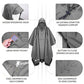 Hooded Rain Poncho for Adult with Pocket