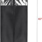 Univivi Garment Bag 60inch Lightweight Suit Bags for Closet Storage, Hanging Clothes Cover 3 Pack with Zipper and Eye-Hole Carry Handles for Folding for Tuxedos Coats Dresses, Black