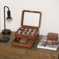 8 Slot Leather Watch Box with Valet Drawer