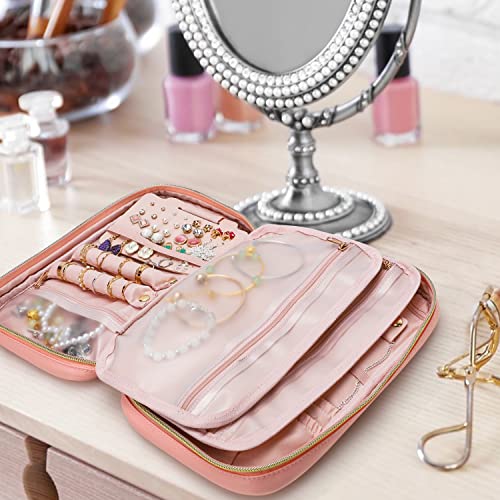 Travel Jewelry Case Organizer for Necklace & Earrings