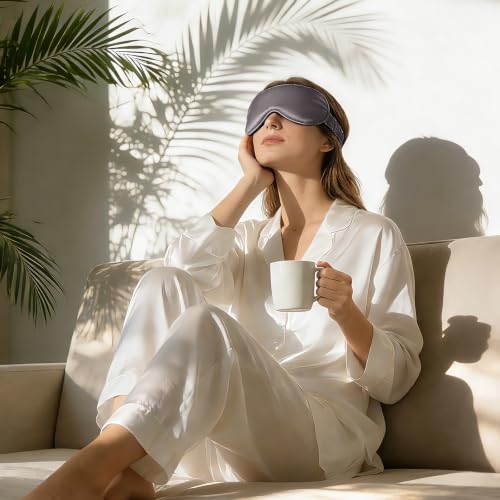 Adjustable 100% 22 Momme Mulberry Silk Sleep Mask