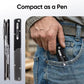 12-in-1 Folding Fishing Pliers, Compact Saltwater Fishing Tool with Braid Cutter, Hook Remover, Split Ring Opener, Stainless Steel Fishing Gear Gift for Men