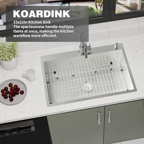33x22In Drop In Kitchen Sink