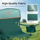 2 Pack Folding Camping Chair with Cooler Bag & Lumbar Support (2 Count)