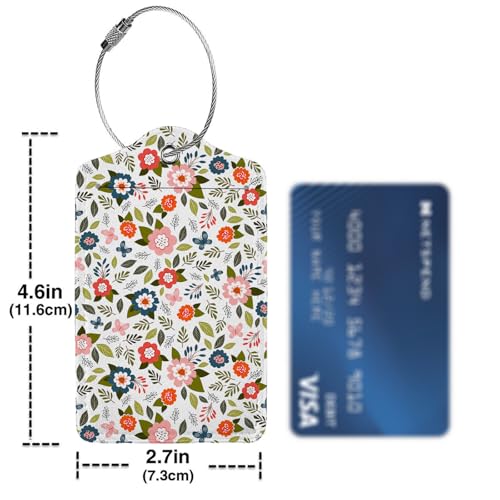 Blooming Flower Luggage Tags for Suitcases (2 Count)