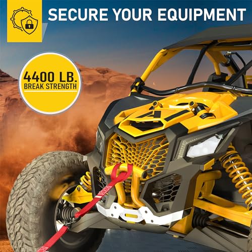 Heavy Duty Ratchet Straps & Soft Loops (4 Count)