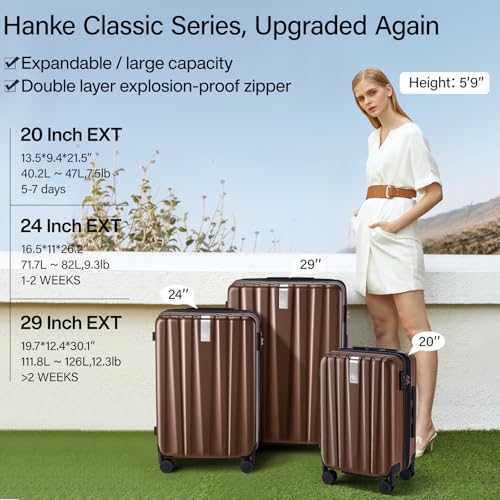 Expandable Hard Shell Luggage Sets (2 Count)