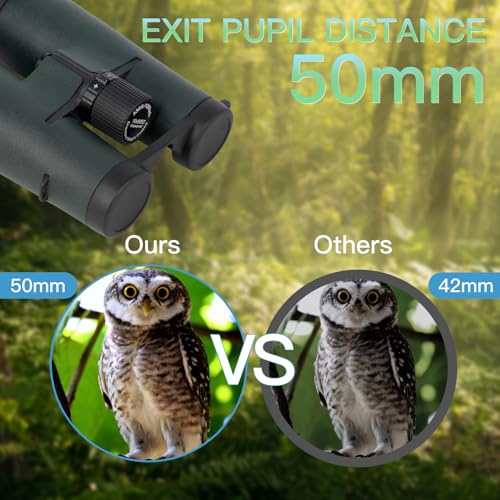 10x50ED Compact Binoculars for Adults