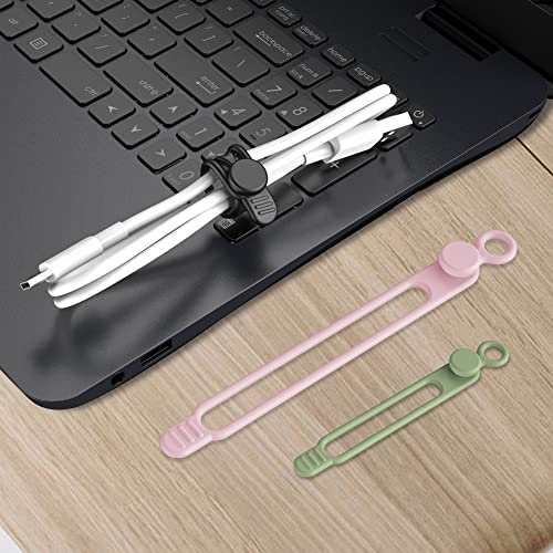 24Pcs Silicone Cable Ties (24 Count)