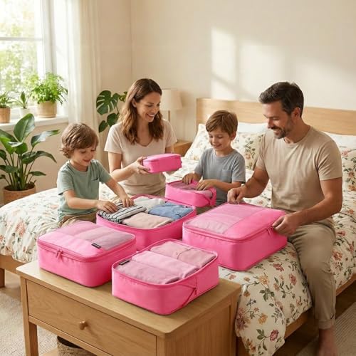 4 Piece Compression Packing Cubes for 3 (4 Count)